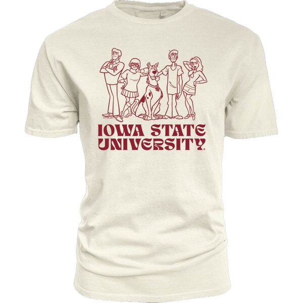 Blue 84 Iowa State Scooby Doo Gang Ivory Short Sleeve T-Shirt vendor image